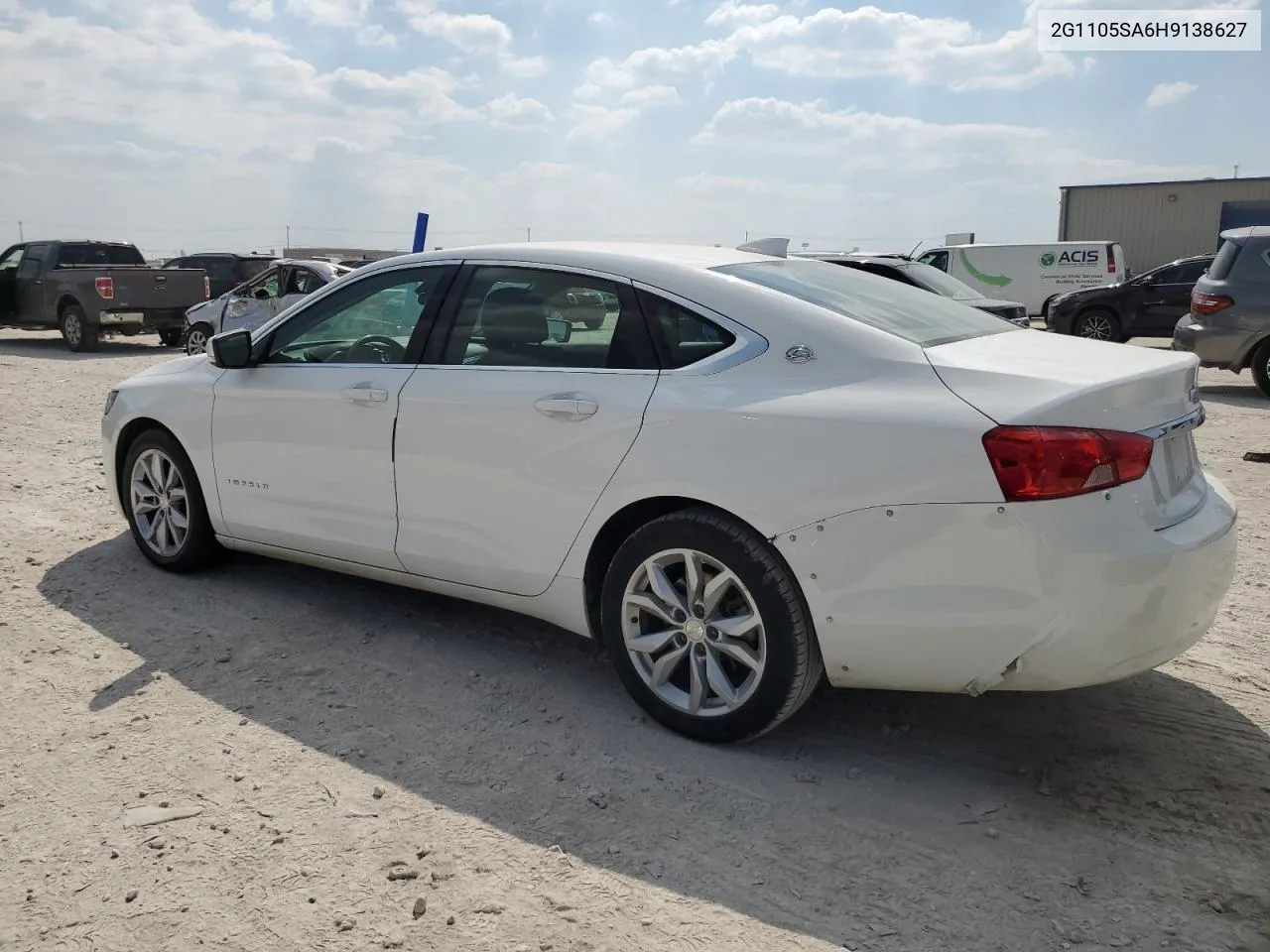 2017 Chevrolet Impala Lt VIN: 2G1105SA6H9138627 Lot: 69074254