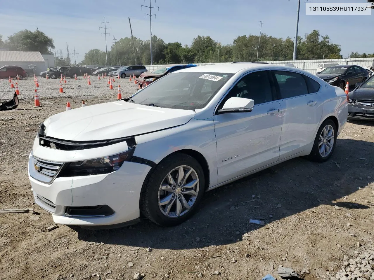 2017 Chevrolet Impala Lt VIN: 1G1105S39HU117937 Lot: 69610654