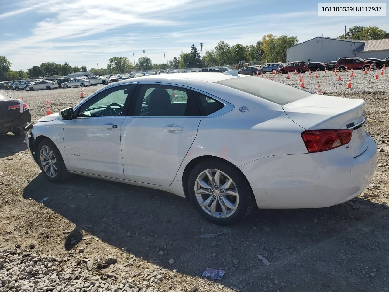 2017 Chevrolet Impala Lt VIN: 1G1105S39HU117937 Lot: 69610654