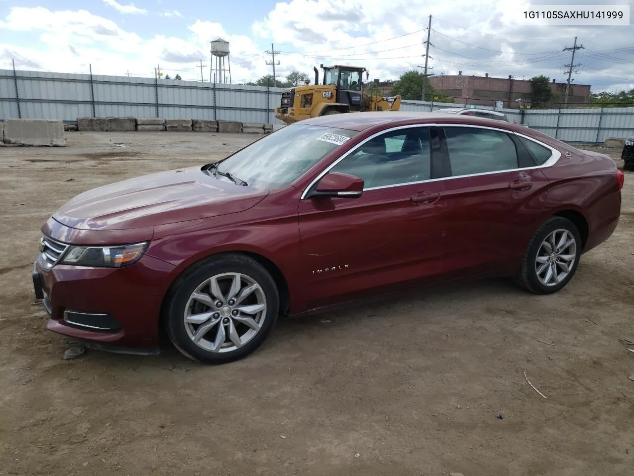 2017 Chevrolet Impala Lt VIN: 1G1105SAXHU141999 Lot: 69823604