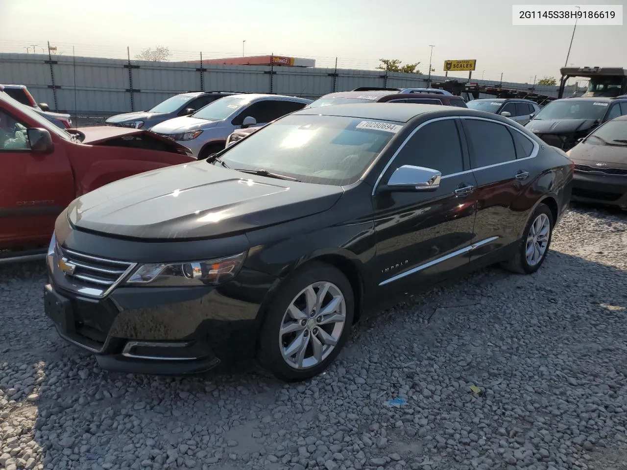 2017 Chevrolet Impala Premier VIN: 2G1145S38H9186619 Lot: 70280694