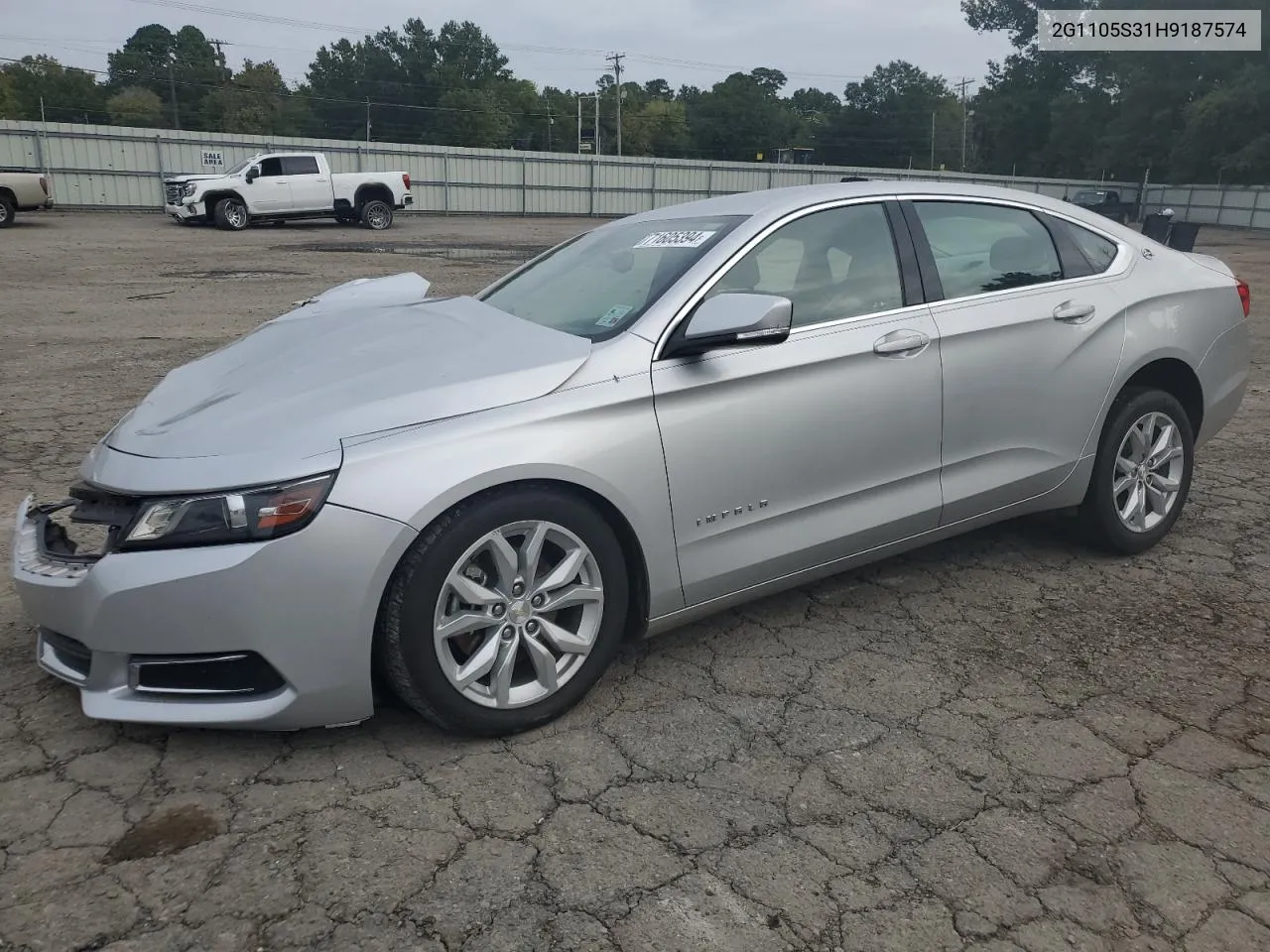 2017 Chevrolet Impala Lt VIN: 2G1105S31H9187574 Lot: 71605394