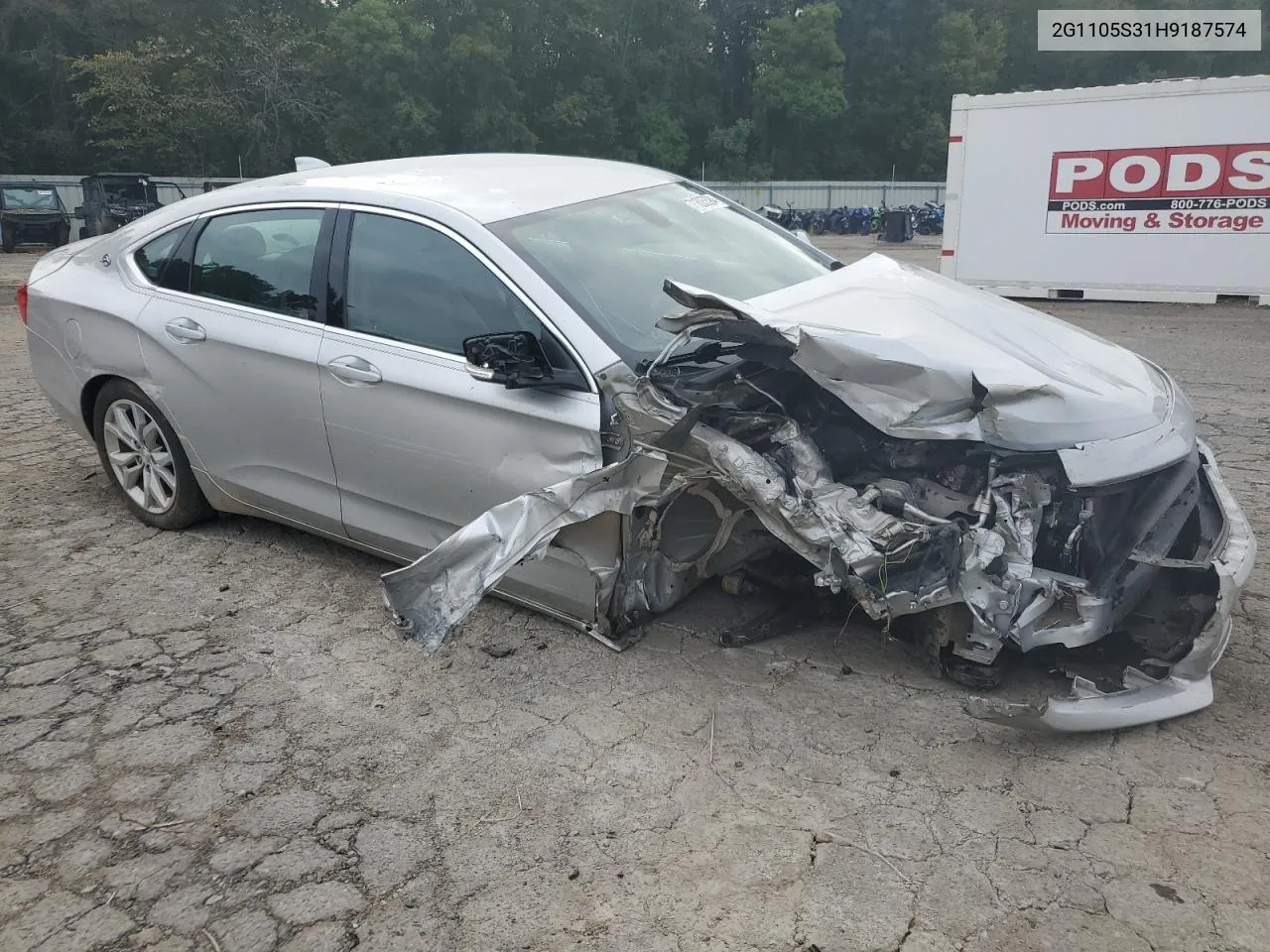 2017 Chevrolet Impala Lt VIN: 2G1105S31H9187574 Lot: 71605394