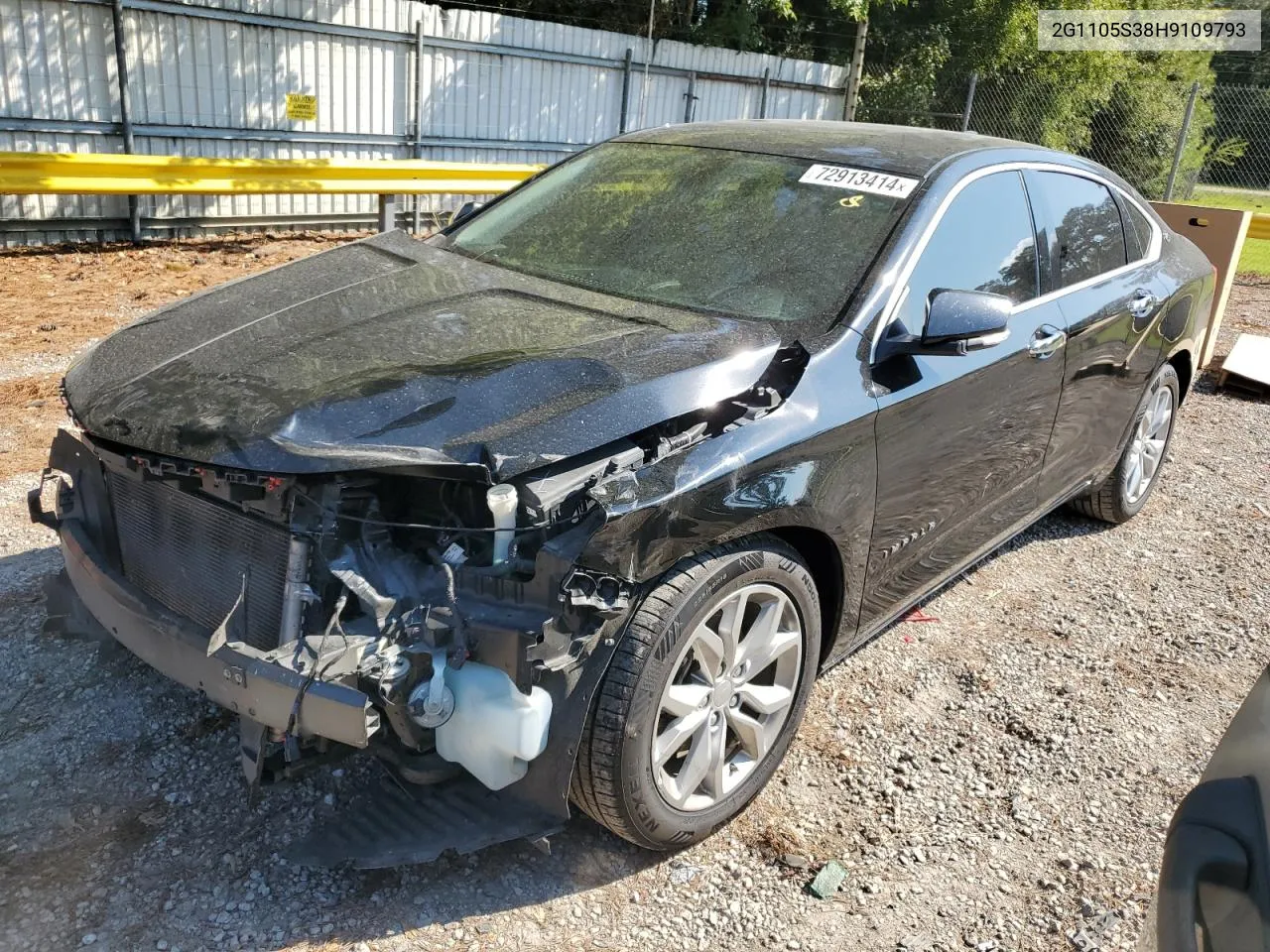 2G1105S38H9109793 2017 Chevrolet Impala Lt