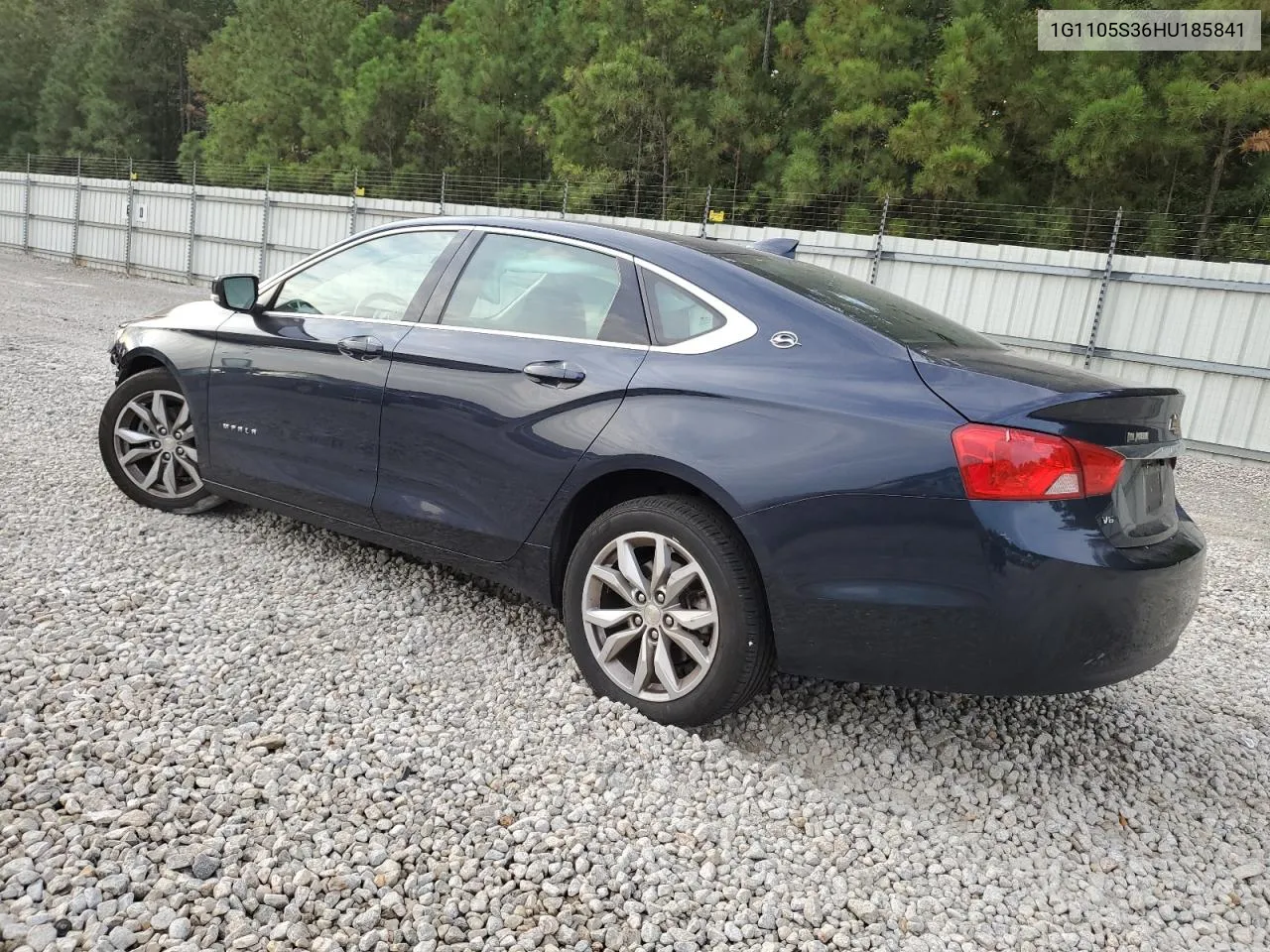 2017 Chevrolet Impala Lt VIN: 1G1105S36HU185841 Lot: 72952864