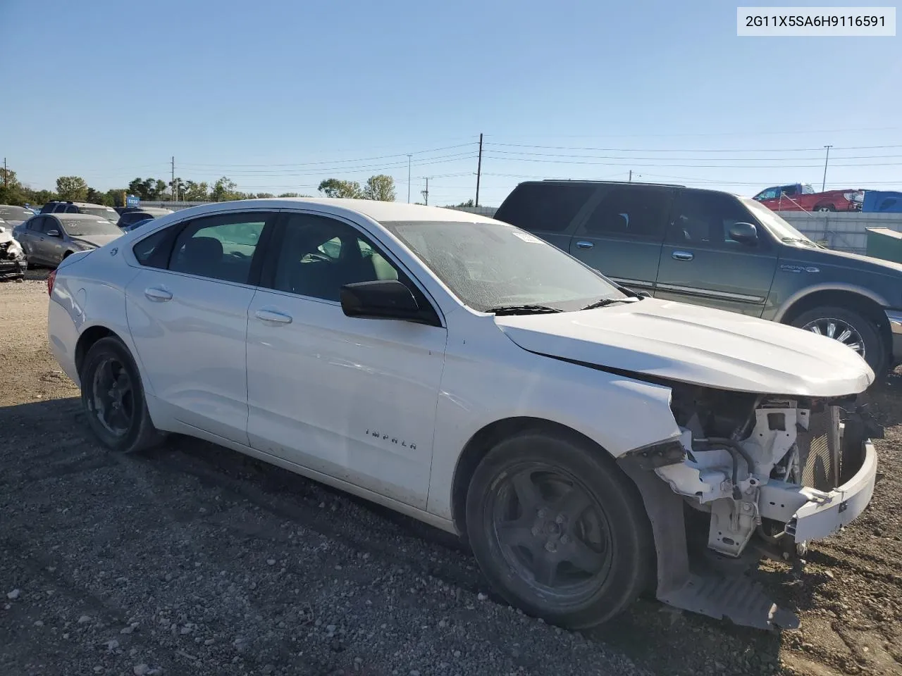 2017 Chevrolet Impala Ls VIN: 2G11X5SA6H9116591 Lot: 73335874