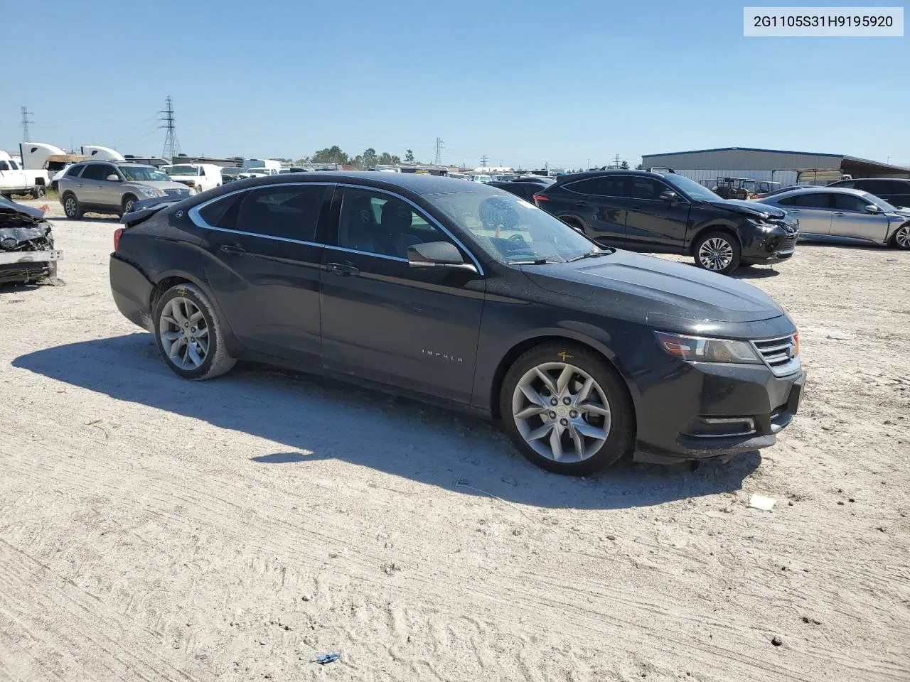 2G1105S31H9195920 2017 Chevrolet Impala Lt