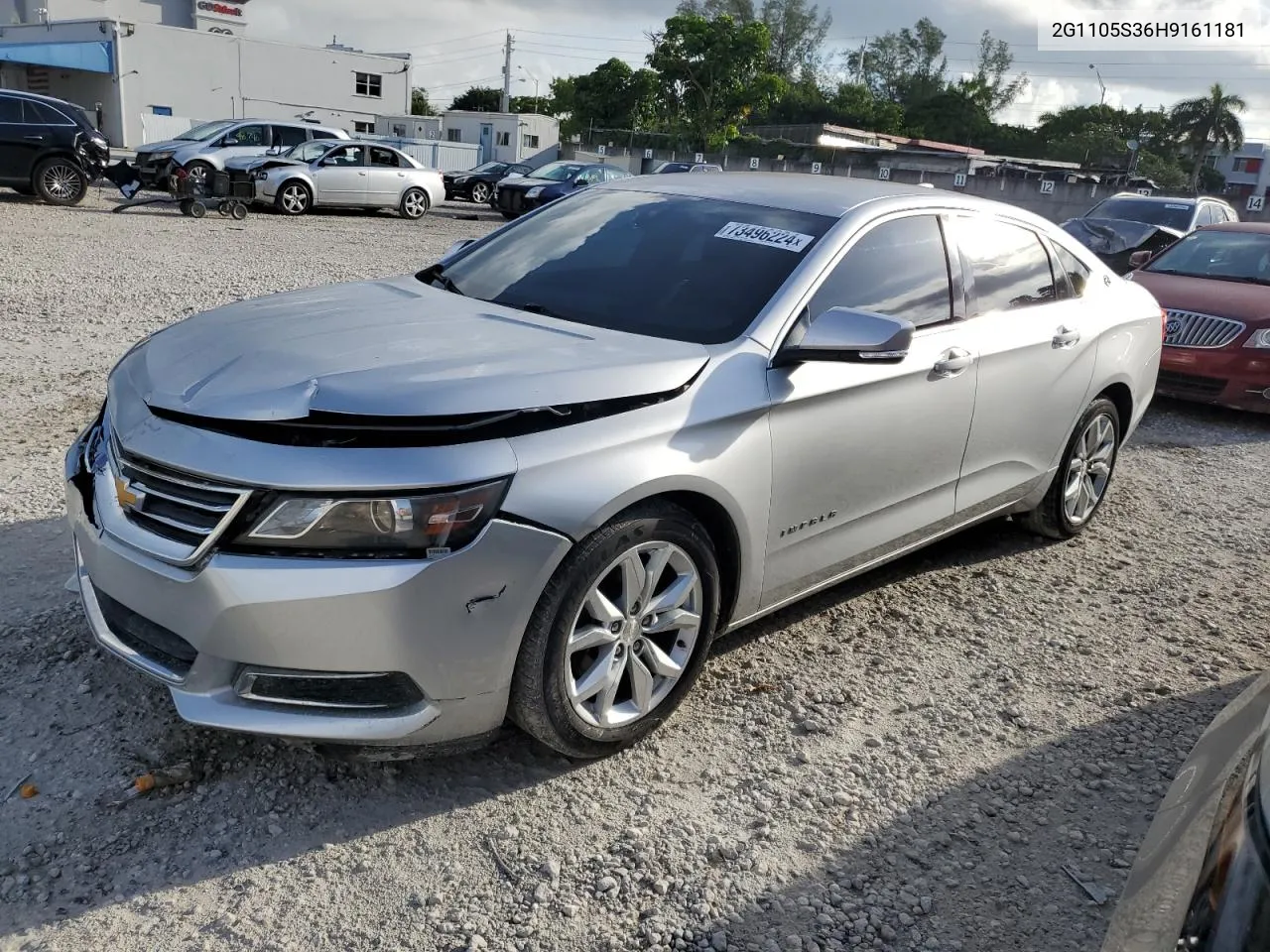 2017 Chevrolet Impala Lt VIN: 2G1105S36H9161181 Lot: 73496224