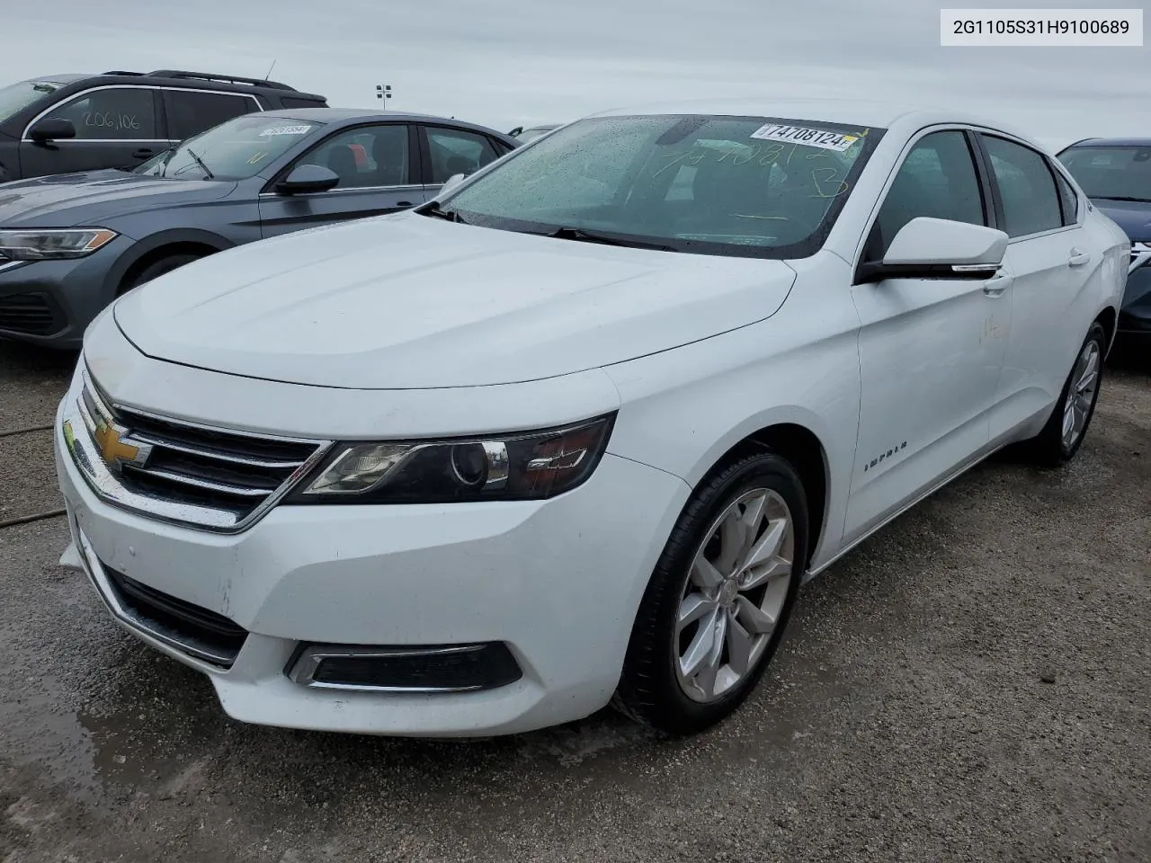 2017 Chevrolet Impala Lt VIN: 2G1105S31H9100689 Lot: 74708124