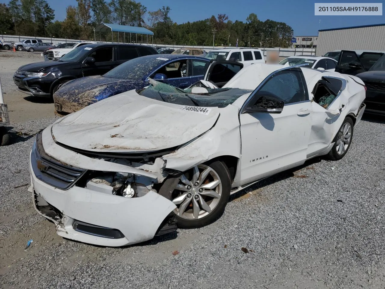 2017 Chevrolet Impala Lt VIN: 2G1105SA4H9176888 Lot: 74896244