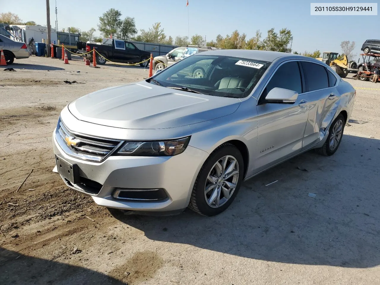 2017 Chevrolet Impala Lt VIN: 2G1105S30H9129441 Lot: 75233664