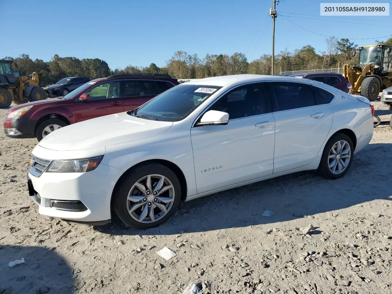 2017 Chevrolet Impala Lt VIN: 2G1105SA5H9128980 Lot: 75570264