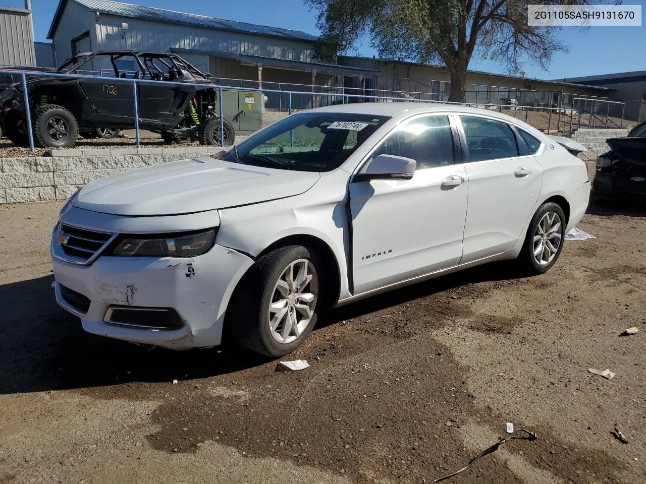 2017 Chevrolet Impala Lt VIN: 2G1105SA5H9131670 Lot: 76702744