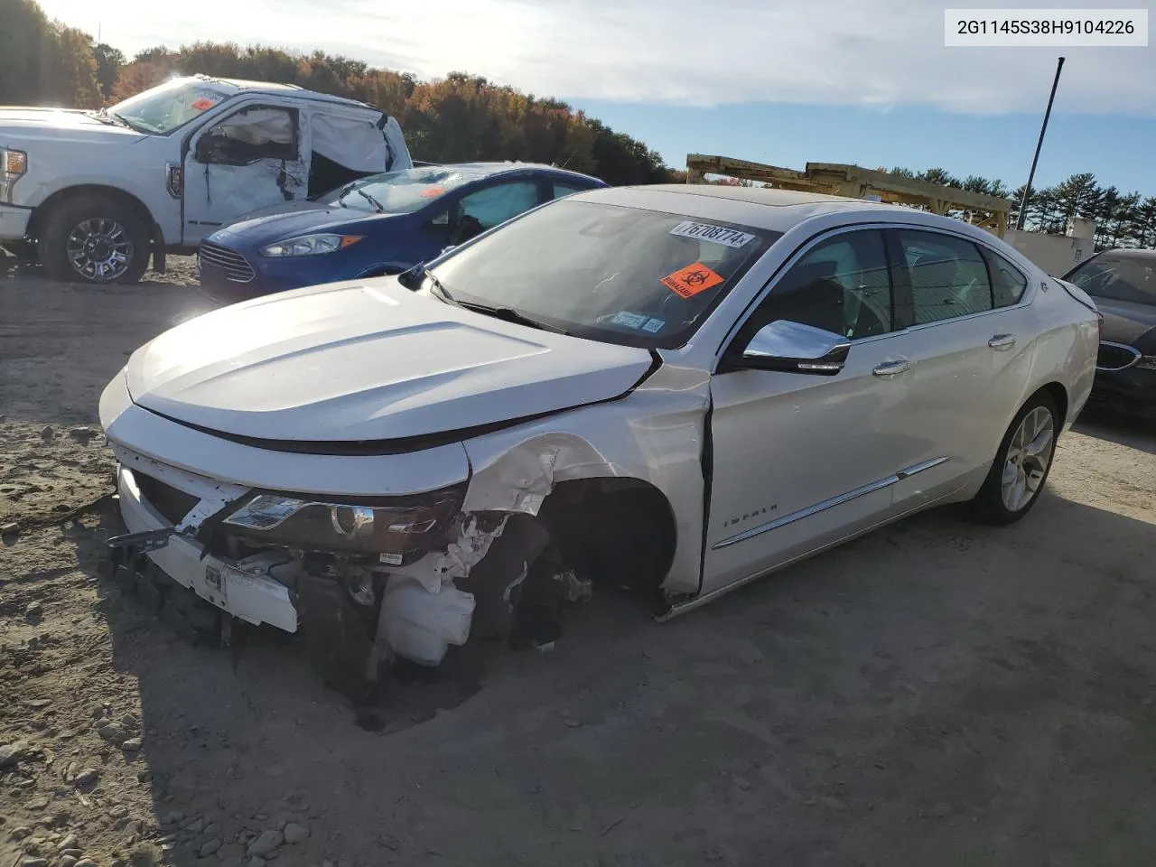 2017 Chevrolet Impala Premier VIN: 2G1145S38H9104226 Lot: 76708774