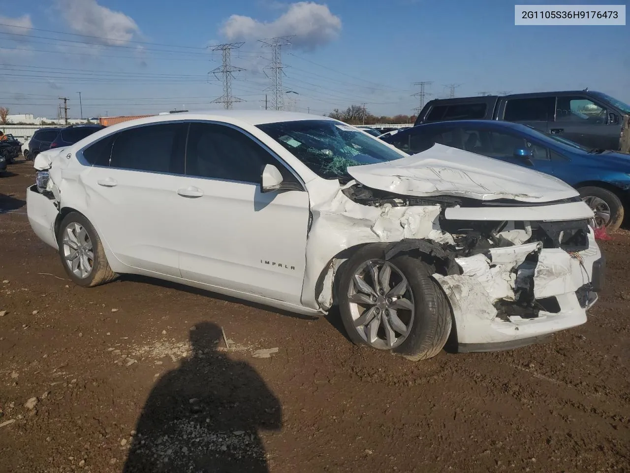 2017 Chevrolet Impala Lt VIN: 2G1105S36H9176473 Lot: 77488314