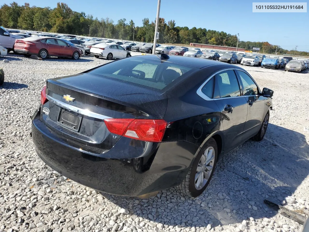 2017 Chevrolet Impala Lt VIN: 1G1105S32HU191684 Lot: 77498654