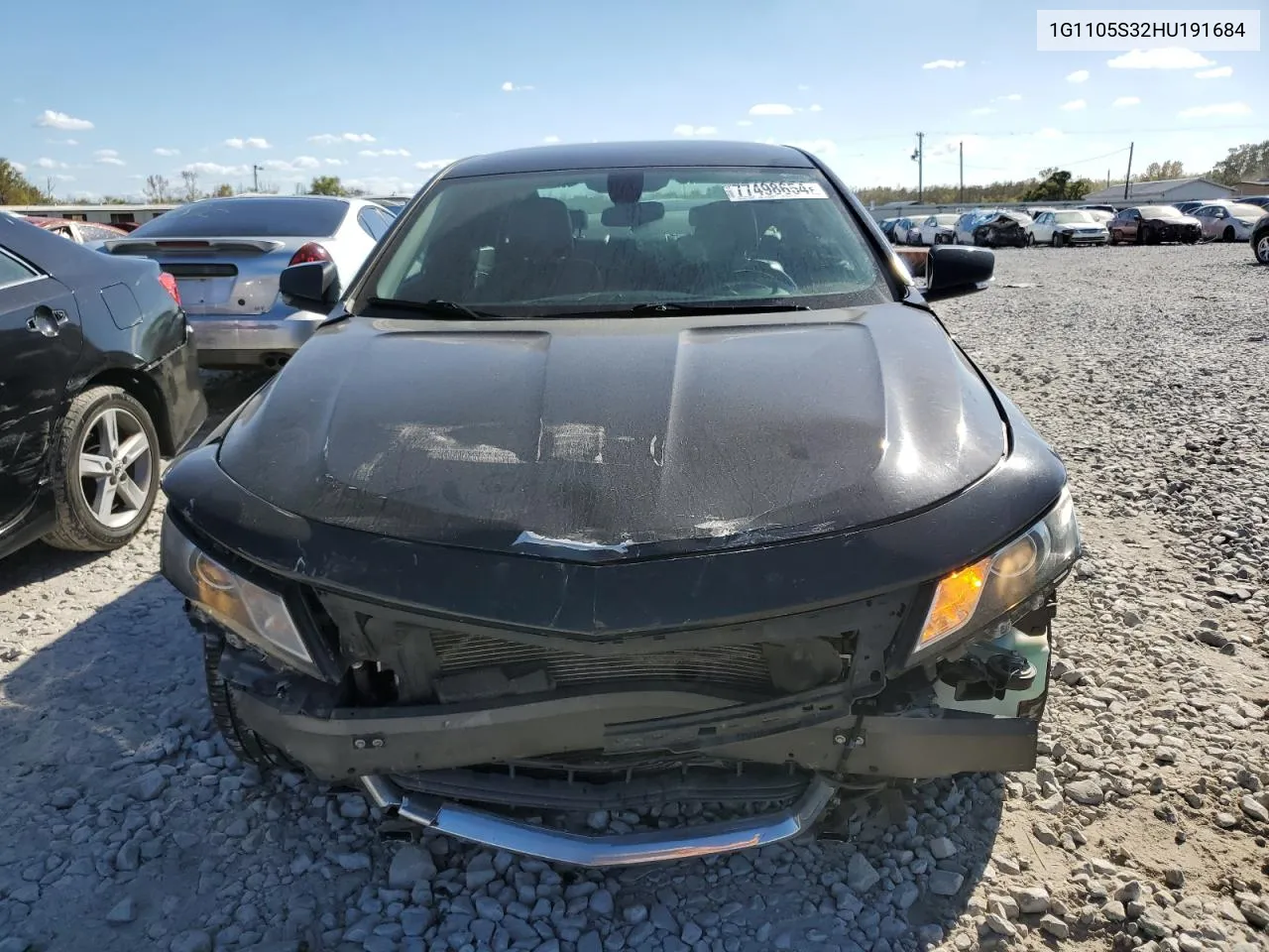 2017 Chevrolet Impala Lt VIN: 1G1105S32HU191684 Lot: 77498654