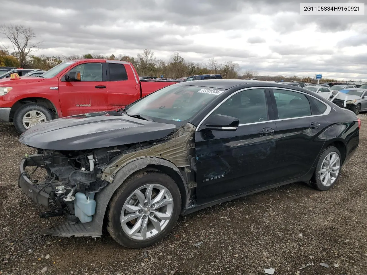 2017 Chevrolet Impala Lt VIN: 2G1105S34H9160921 Lot: 77799194