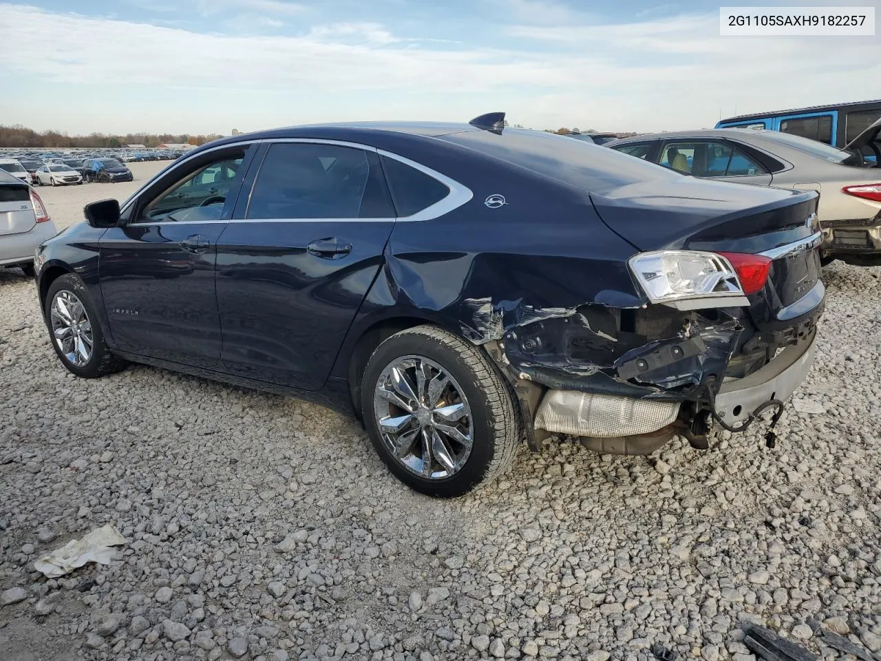 2017 Chevrolet Impala Lt VIN: 2G1105SAXH9182257 Lot: 78080264