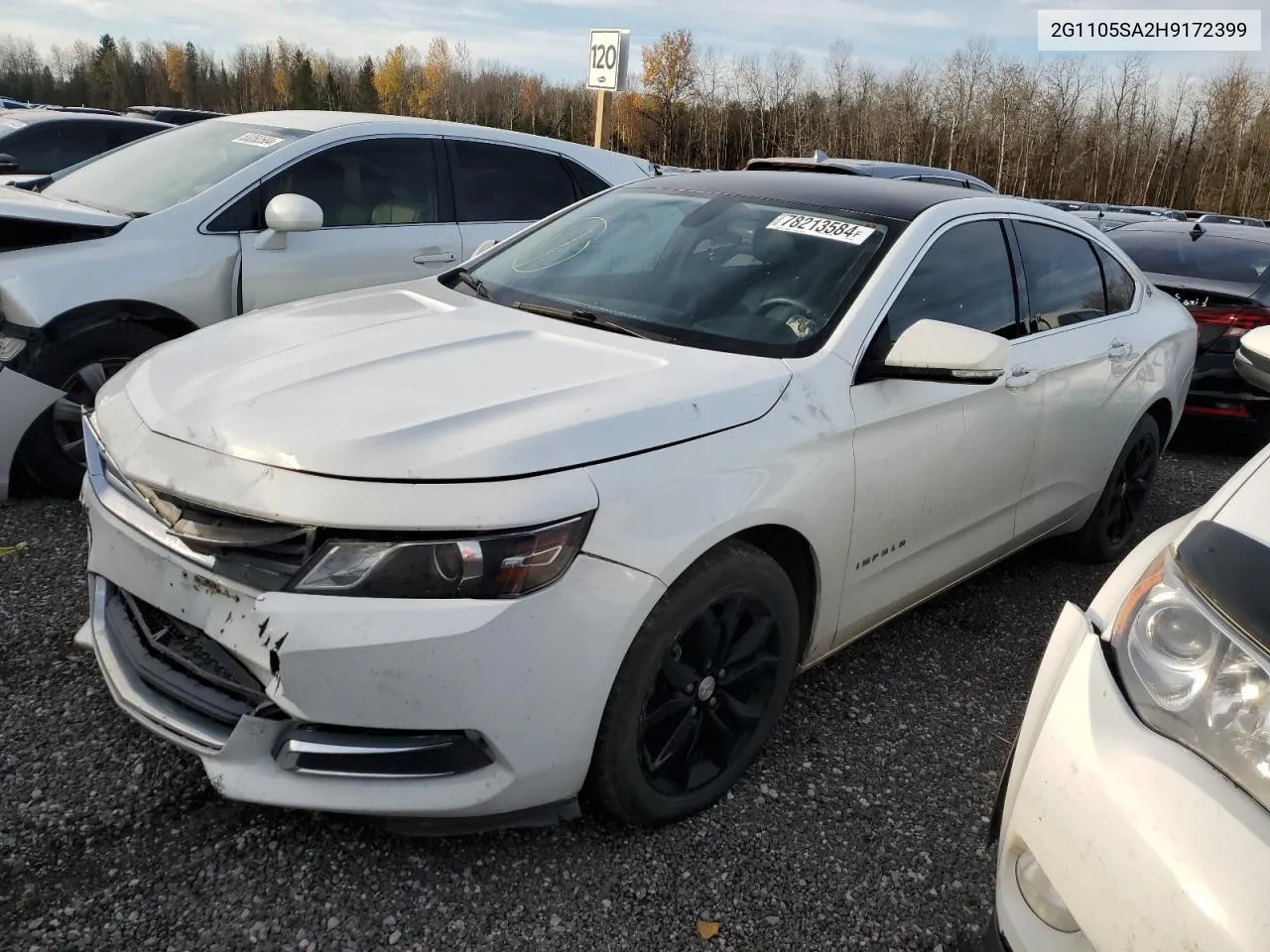 2017 Chevrolet Impala Lt VIN: 2G1105SA2H9172399 Lot: 78213584