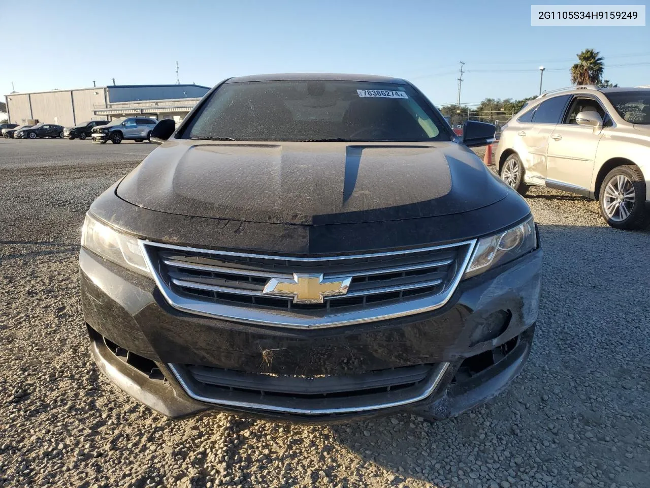 2017 Chevrolet Impala Lt VIN: 2G1105S34H9159249 Lot: 78386274