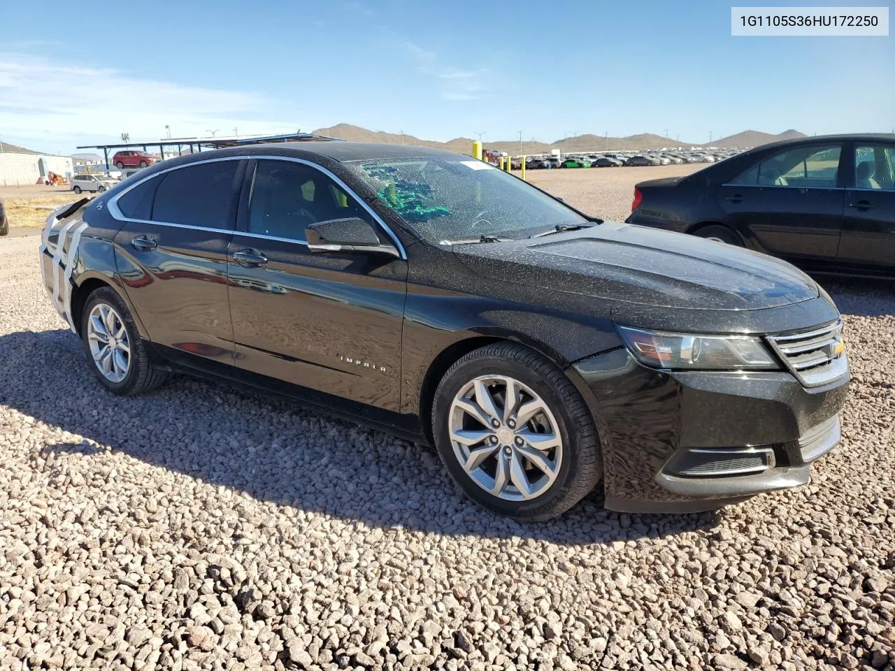 2017 Chevrolet Impala Lt VIN: 1G1105S36HU172250 Lot: 78748674