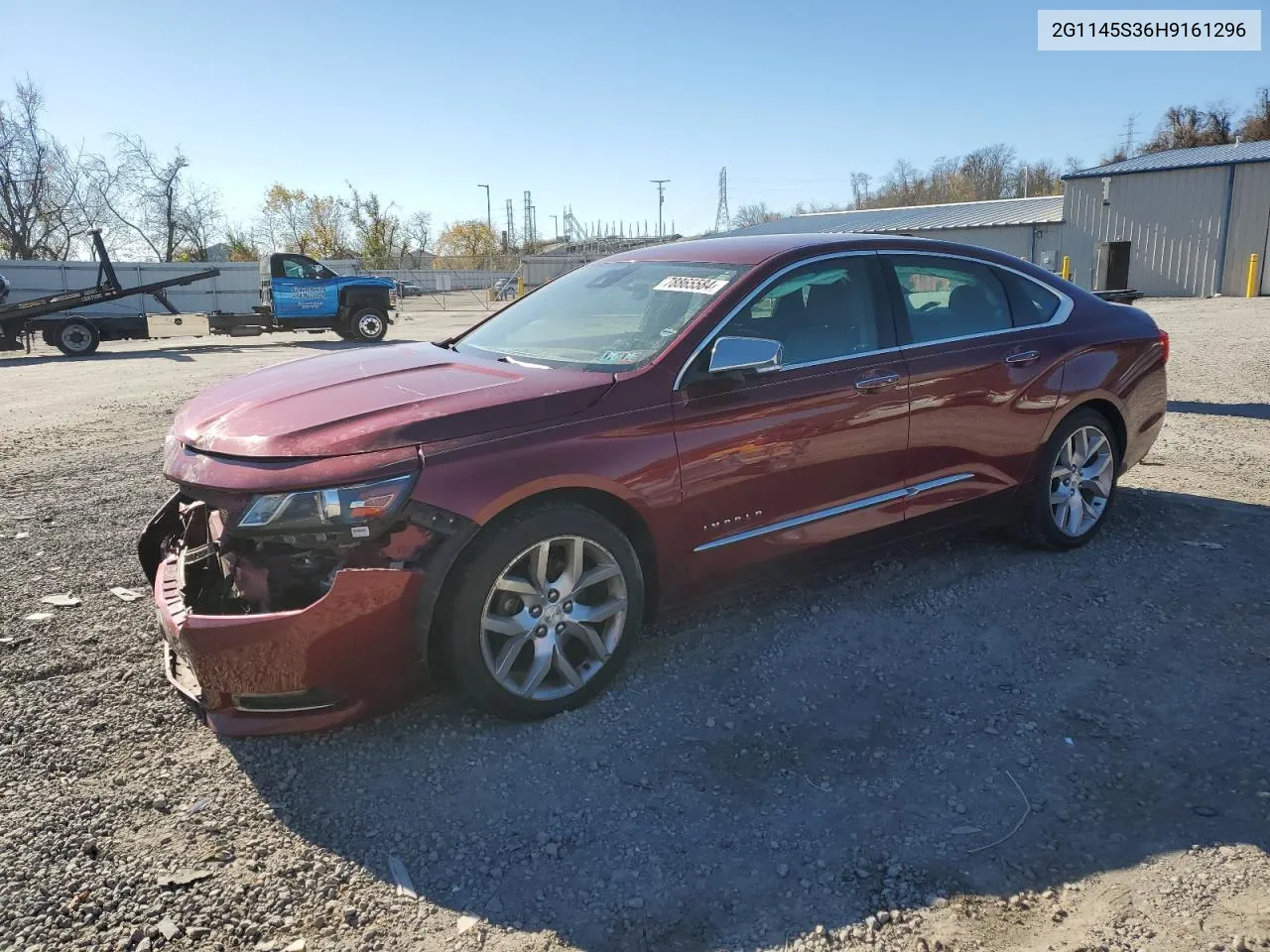 2017 Chevrolet Impala Premier VIN: 2G1145S36H9161296 Lot: 78865584