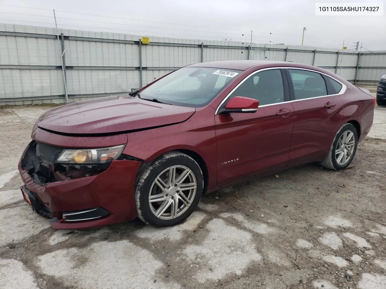 2017 Chevrolet Impala Lt VIN: 1G1105SA5HU174327 Lot: 79562974