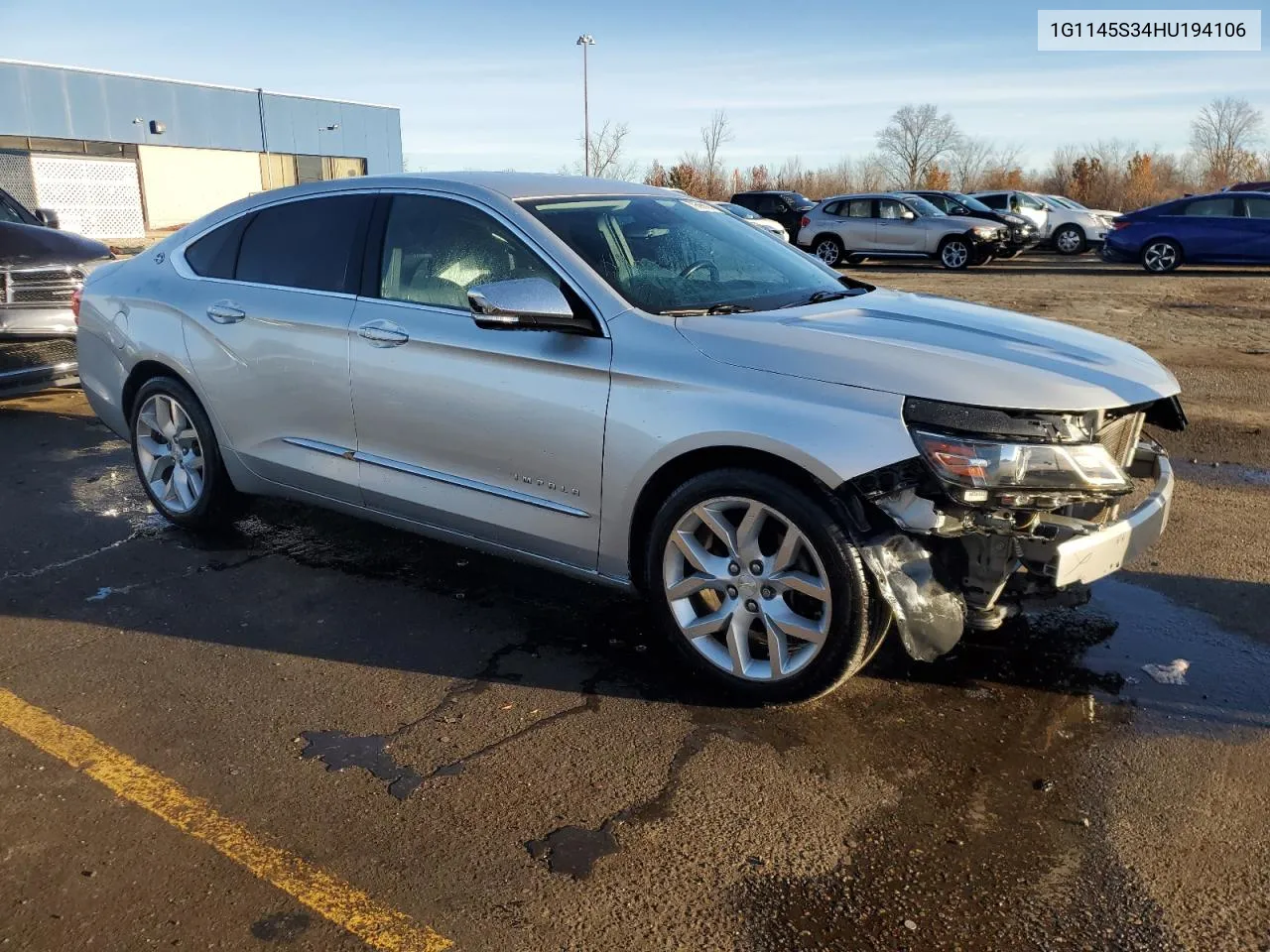 2017 Chevrolet Impala Premier VIN: 1G1145S34HU194106 Lot: 79566604