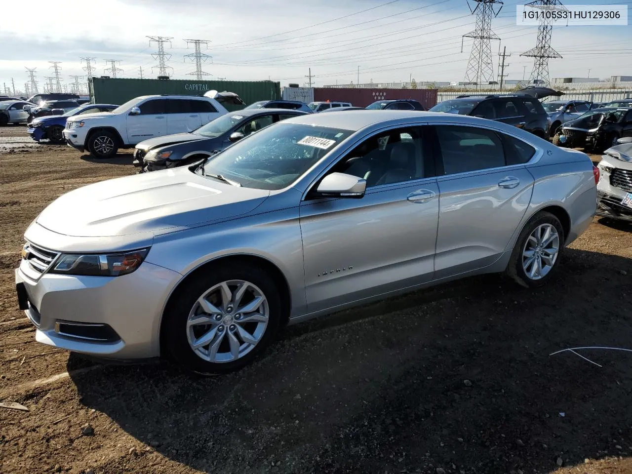 2017 Chevrolet Impala Lt VIN: 1G1105S31HU129306 Lot: 80011144