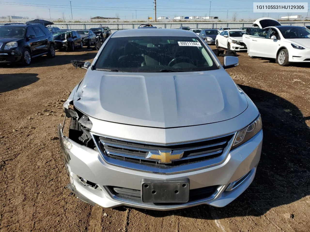 2017 Chevrolet Impala Lt VIN: 1G1105S31HU129306 Lot: 80011144