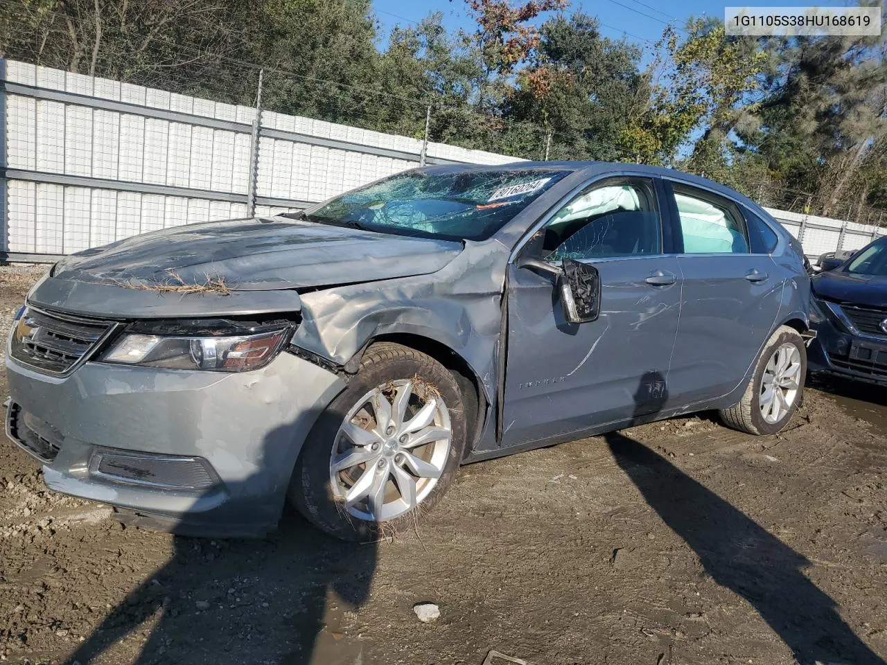 2017 Chevrolet Impala Lt VIN: 1G1105S38HU168619 Lot: 80160264