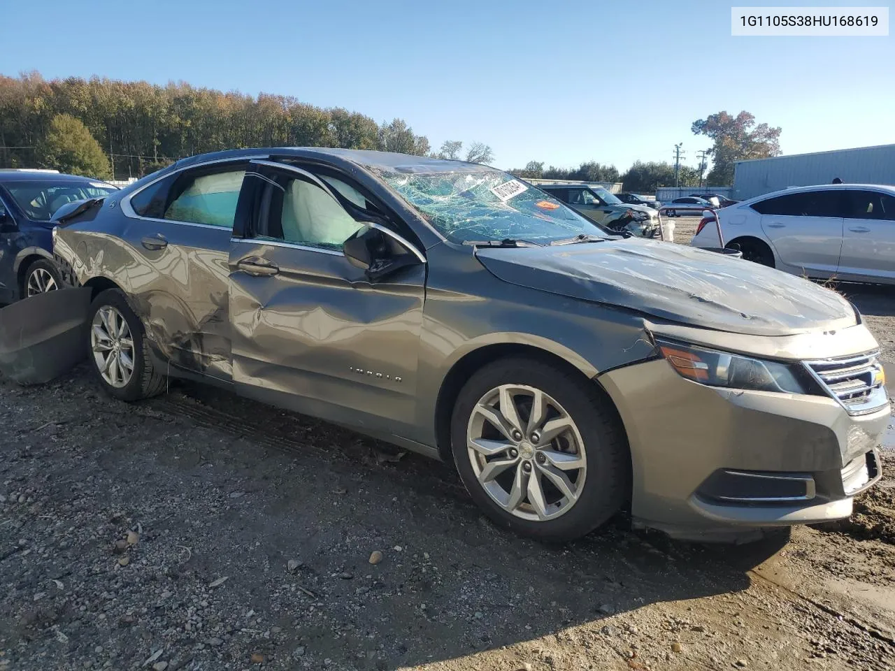 2017 Chevrolet Impala Lt VIN: 1G1105S38HU168619 Lot: 80160264