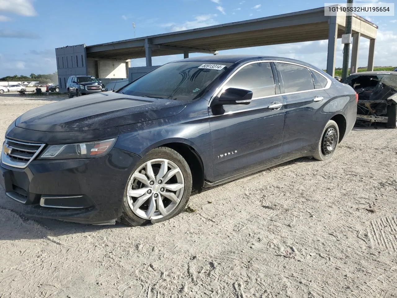 2017 Chevrolet Impala Lt VIN: 1G1105S32HU195654 Lot: 80913314