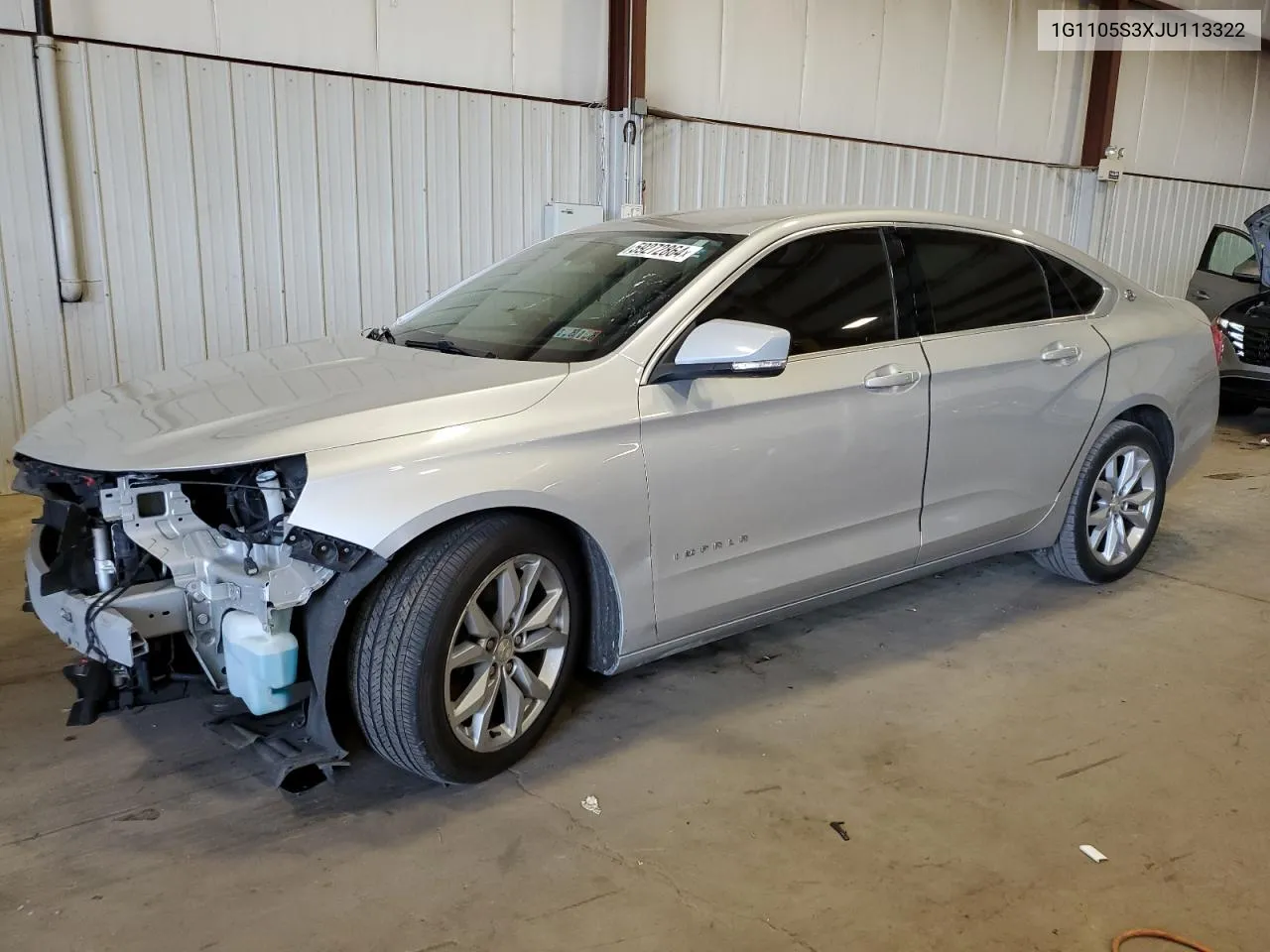 1G1105S3XJU113322 2018 Chevrolet Impala Lt