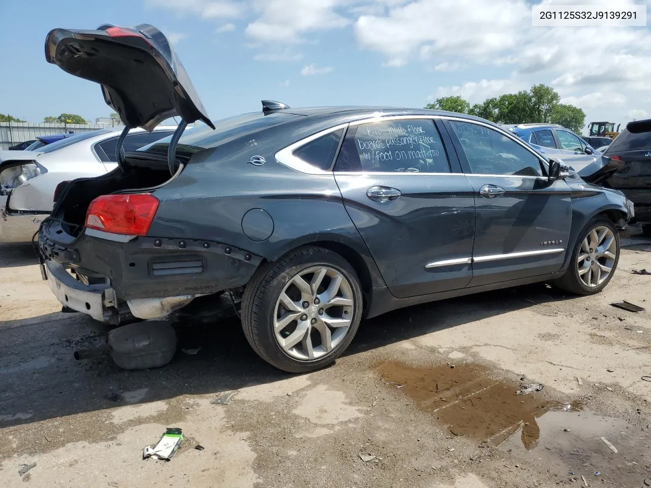 2018 Chevrolet Impala Premier VIN: 2G1125S32J9139291 Lot: 62824574