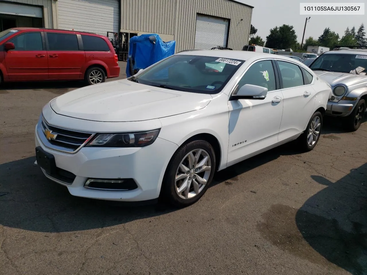 2018 Chevrolet Impala Lt VIN: 1G1105SA6JU130567 Lot: 66617224