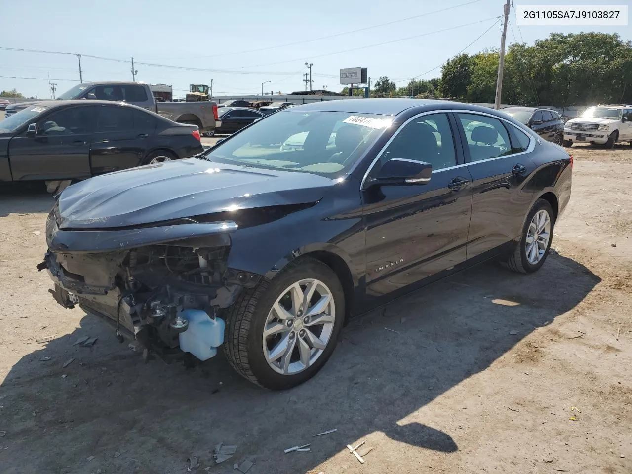 2018 Chevrolet Impala Lt VIN: 2G1105SA7J9103827 Lot: 70847004