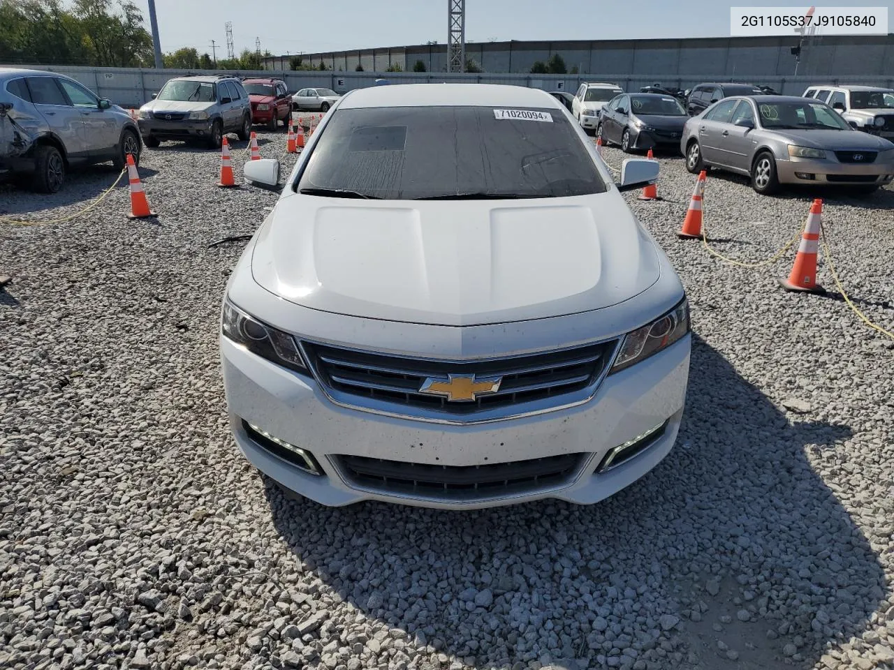 2018 Chevrolet Impala Lt VIN: 2G1105S37J9105840 Lot: 71020094