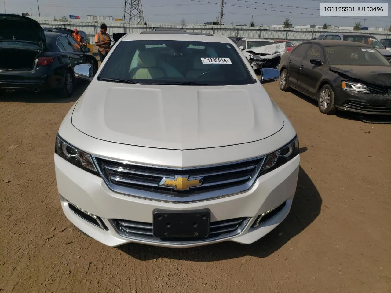 2018 Chevrolet Impala Premier VIN: 1G1125S31JU103496 Lot: 71292014