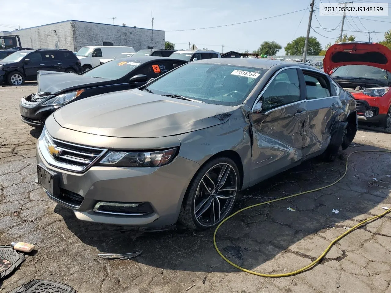 2018 Chevrolet Impala Lt VIN: 2G1105S37J9148199 Lot: 71318254