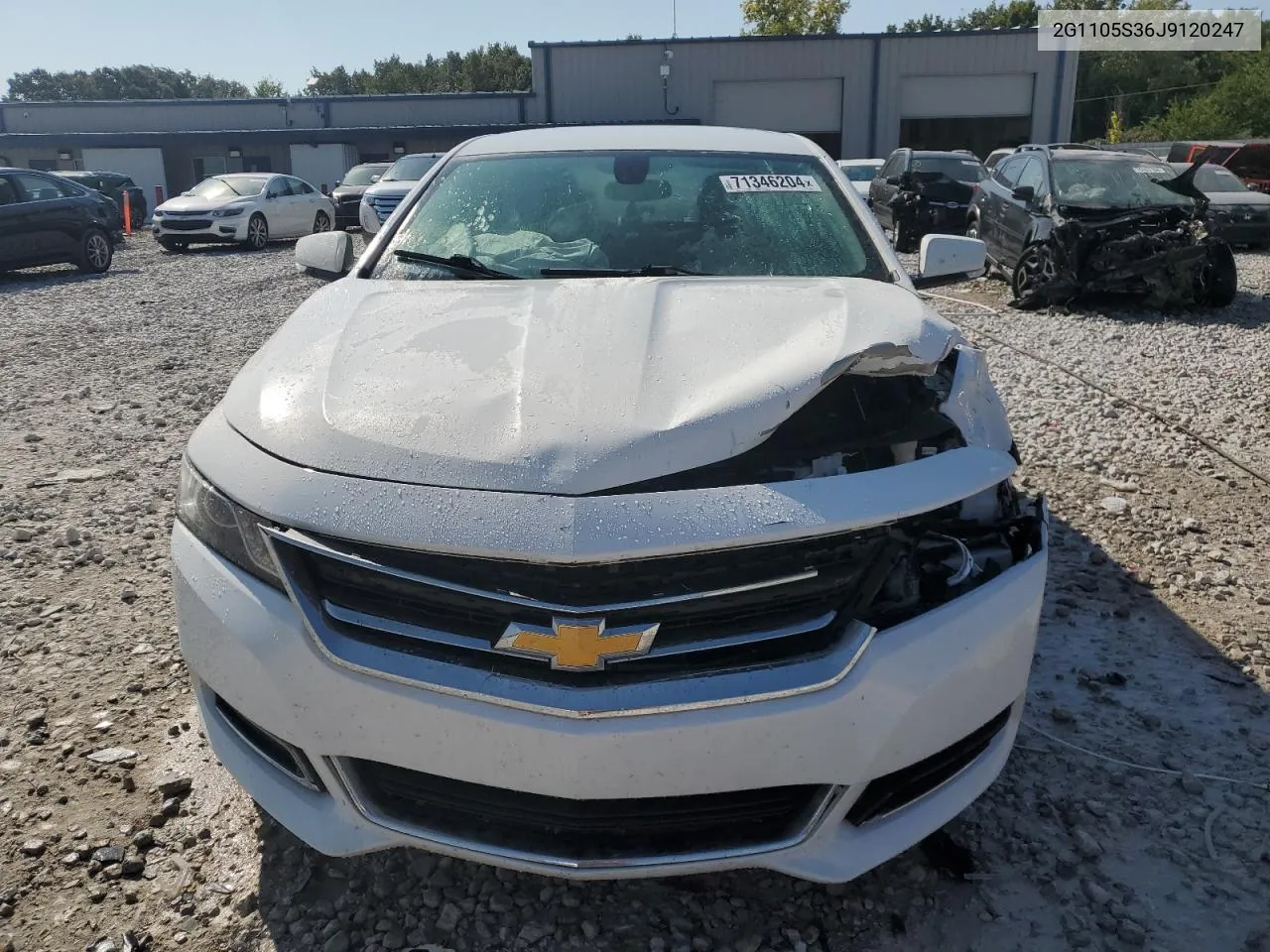 2018 Chevrolet Impala Lt VIN: 2G1105S36J9120247 Lot: 71346204