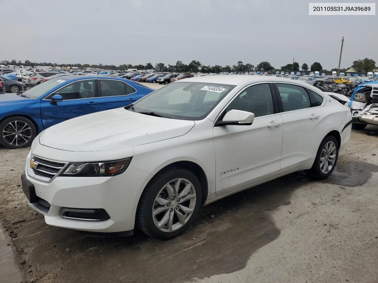 2018 Chevrolet Impala Lt VIN: 2G1105S31J9A39689 Lot: 71448324