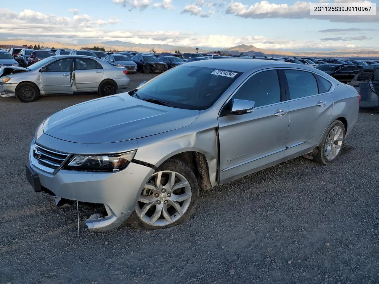 2018 Chevrolet Impala Premier VIN: 2G1125S39J9110967 Lot: 72424584