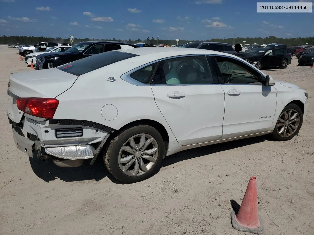 2018 Chevrolet Impala Lt VIN: 2G1105S37J9114456 Lot: 74339674