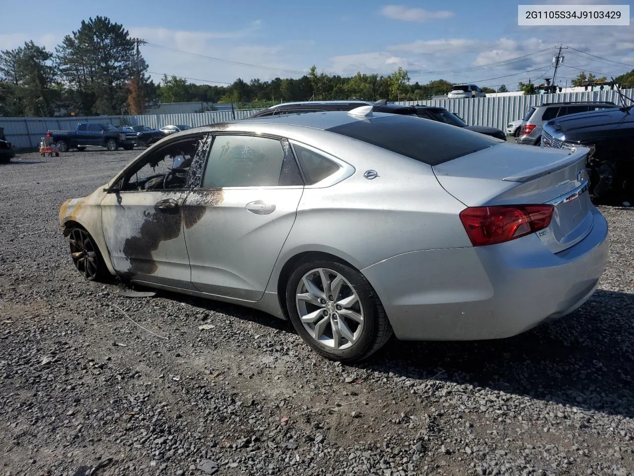 2018 Chevrolet Impala Lt VIN: 2G1105S34J9103429 Lot: 76063614