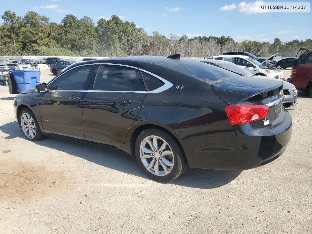 2018 Chevrolet Impala Lt VIN: 1G1105S34JU114207 Lot: 77715124