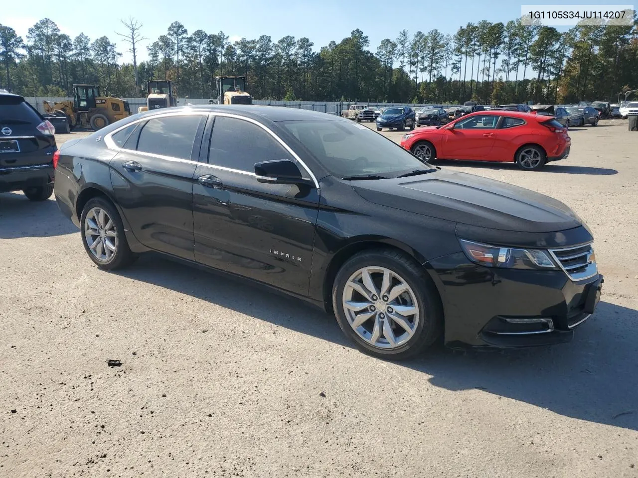 2018 Chevrolet Impala Lt VIN: 1G1105S34JU114207 Lot: 77715124