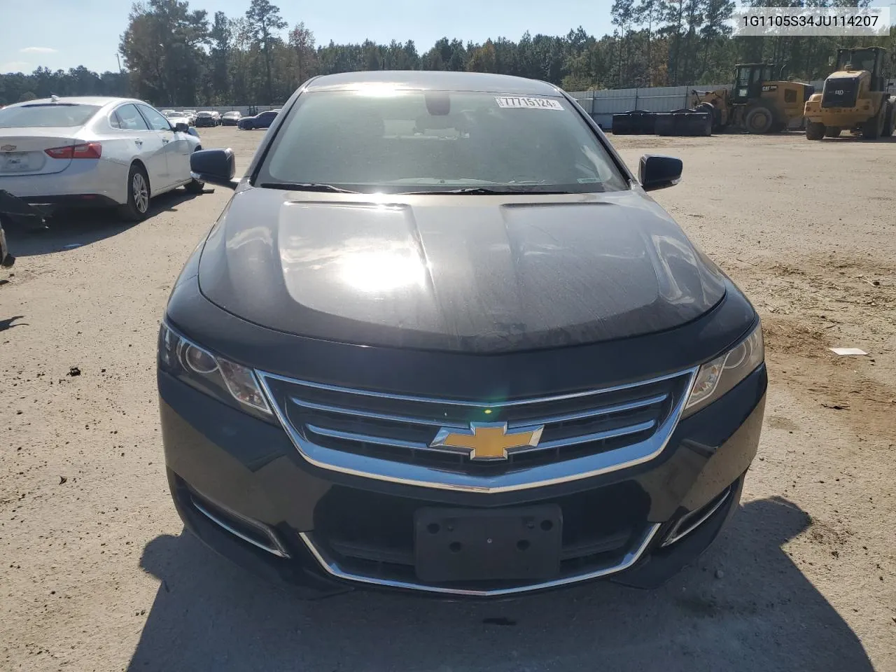 2018 Chevrolet Impala Lt VIN: 1G1105S34JU114207 Lot: 77715124