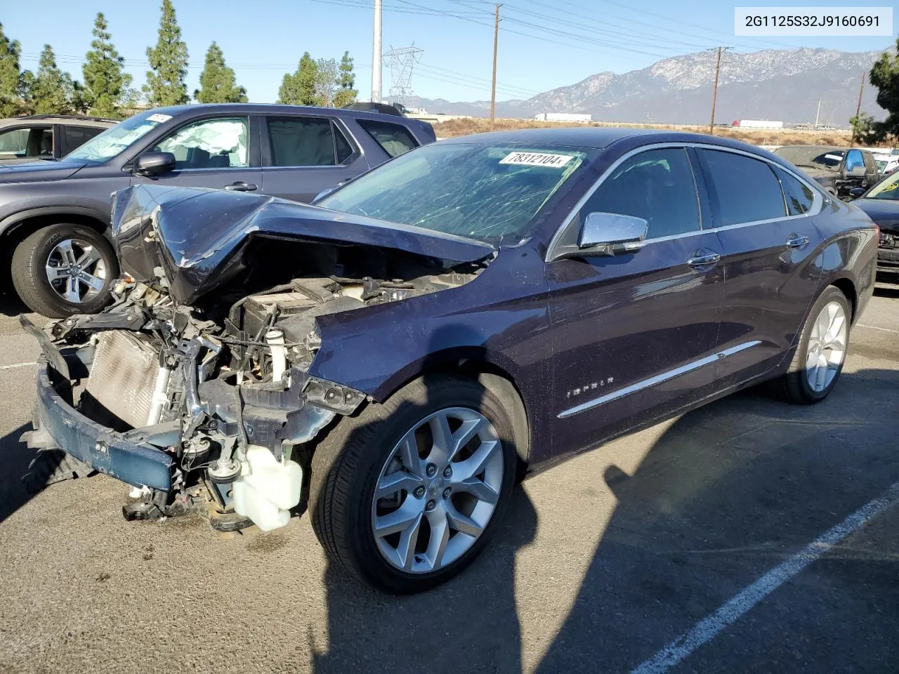 2018 Chevrolet Impala Premier VIN: 2G1125S32J9160691 Lot: 78312104